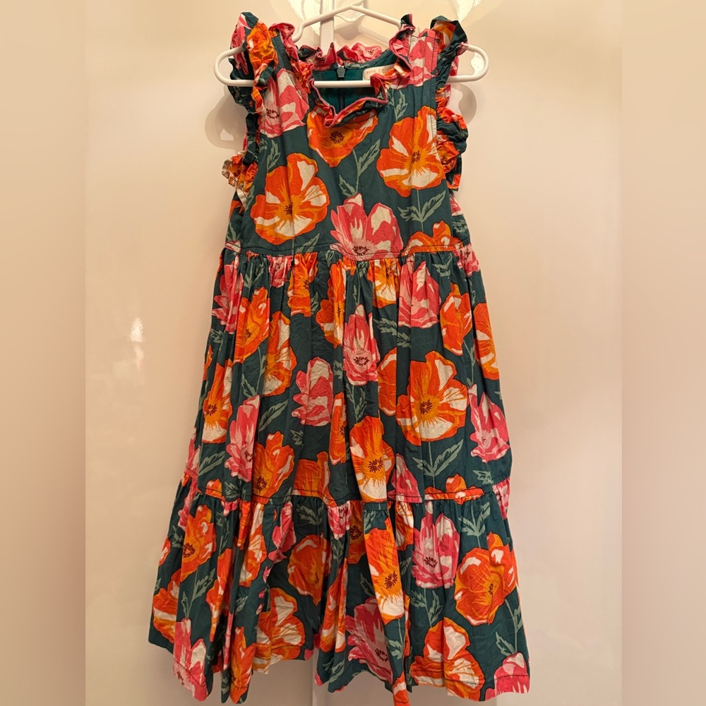 Pink Chicken Tiered Floral Girl’s Dress